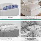 Novilla 104.3" Modular Cloud Couch, Modern Sectional Sofa - Image 11
