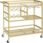 MAHANCRIS Bar Cart for Home, 3-Tier Serving Cart by MAHANCRIS