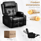 Recliner Sofa Set, Massage Home Theater Set - Image 2