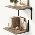Fun Memories Floating Shelves for Wall, 12 Inch Deep Floating Shelves Set of 2 by FunMemories