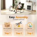 VINGLI 28" Wide Plush Upholstery Sling Modern Accent Chairs Set of 2, Cute - Image 9