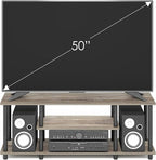 Furinno Turn-N-Tube No Tools 3D 3-Tier Entertainment TV Stand up to 50 inch TV - Image 3