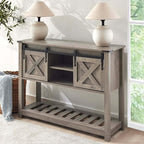 Grey Farmhouse Entryway Table, Rustic Hallway Table by Home