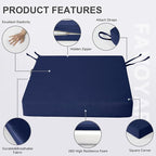 Favoyard Patio Chair Cushions 19 x 19 x 3 Inch Waterproof Outdoor Seat Cushions - Image 6
