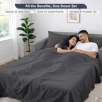 Cottington Lane Sleeper Sofa Sheets Full Size, 4 Piece Premium Quality 100% - Image 6