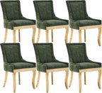 Upholstered Dining Chairs Set of 6, Modern Fabric Side Chairs by MZDOO