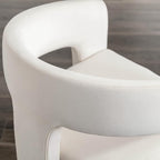 BESTANO Set of 4 Modern Velvet Fabric Upholstered Dining Chairs - Image 4