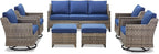 Outdoor Patio Furniture Set-7 Pieces All-Weather Wicker Outdoor Furniture - Image 9