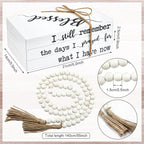 Pinkunn 4 Pcs Wooden Book Stack Decor - Image 3