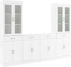Crosley Furniture Stanton 3-Piece Sideboard Buffet Cabinet and Glass Door by CrosleyFurniture