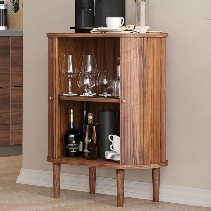 WERMO 28'' Fluted Bar Cabinet - Image 8