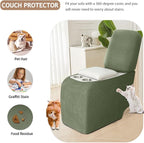 ALIECOM Recliner Sectional Couch Covers L Shape Stretch Corner Reclining - Image 5