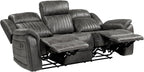 Lexicon Recliner Living Room Set, Home Theater Seating, Manual Polished - Image 9