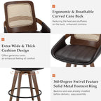 Set of 3 Bar Stools Counter Height - Image 3