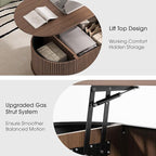 42.5" Oval Lift Top Coffee Table - Image 5