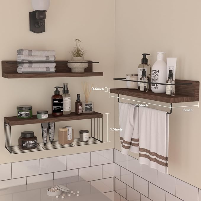 PopiShelves 22.5 inches Bathroom Shelves Over Toilet - Image 2