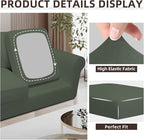 Easy-Going 7 Pieces Stretch Couch Cover Washable Sofa Cover Set - Image 6