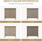 3 Drawer Nightstand, 30 in Tall Accent Storage Cabinet - Image 3