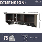 Shaker Cottage Wall-Mounted Coat Rack - Image 3