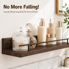 3-Piece Rustic Wood Floating Shelves - Image 3