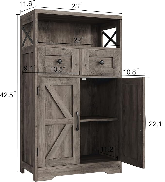 Befrases Farmhouse Storage Cabinet - Image 2