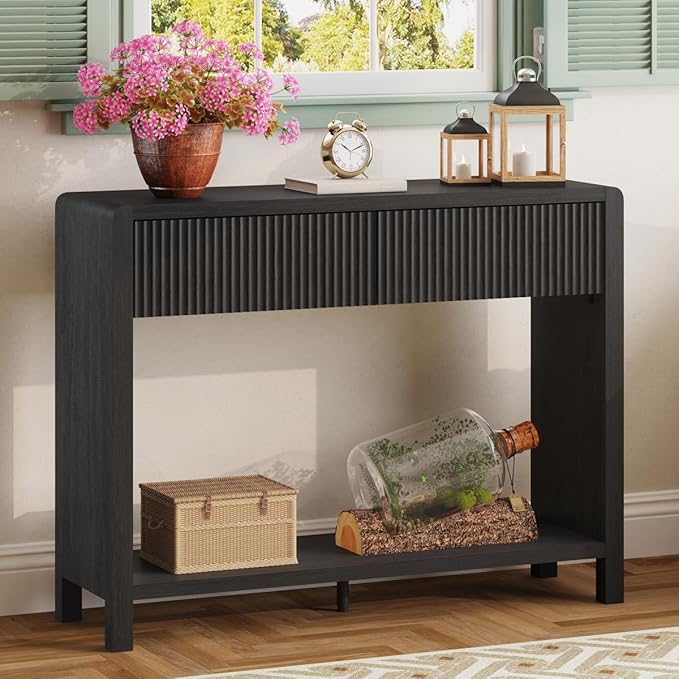 FATORRI Console Entryway Table, Modern Sofa Table - Image 9