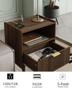 Veegle Nightstand, Modern Bedside Table - Image 4