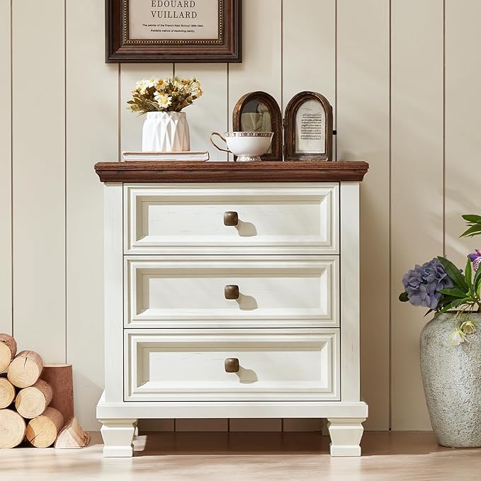 SAVOR LIFE Farmhouse Nightstand - Image 5