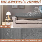 Easy-Going 100% Waterproof Chair Couch Cover, Dual Waterproof Sofa Cover - Image 3