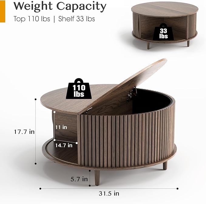 JOINICE, Round Coffee Table - Image 2