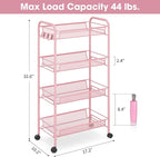 TOOLF 4 Tier Rolling Utility Cart - Image 6