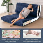 MAXYOYO Folding Sofa Bed, Extra Thick and Long Floor Sofa Convertible Sleeper - Image 4