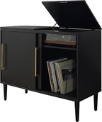 Crosley Furniture Everett Media Console and Record Player Stand by CrosleyFurniture