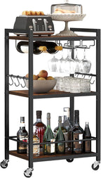 TUTOTAK Bar Cart, Home Bar Serving Cart, Microwave Cart, Drink Cart, Mobile by ChoosetutotakFurnitureBuildYourCozyHome