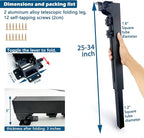 Benbuoo Foldable Aluminum Alloy Table Legs, 25-34" Adjustable Height, DIY - Image 2
