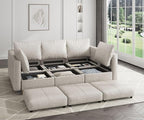 EASE MOOSE Armrest Module for Modular Sectional Sofa, Faux Leather Side - Image 6