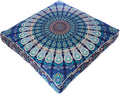 Mandala Floor Pillow Cover Meditation Cushion Seating Throw Hippie Round by EyesofIndia