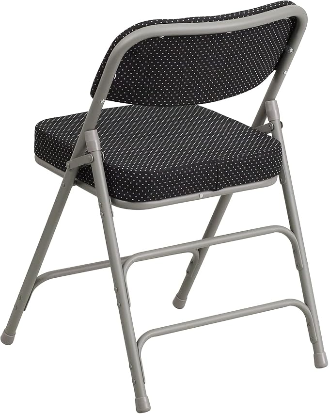 Flash Furniture 2 Pack HERCULES Series Premium Curved Triple Braced & Double - Image 6