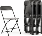 Flash Furniture Hercules Set of 10 Indoor/Outdoor Heavy-Duty Plastic Folding by FlashFurniture