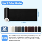 Leather Repair Patches, Self-Adhesive Leather Repair Tape, Stretch Vinyl Repair - Image 2