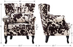 Cow Print Accent Chairs Set of 2 - Image 3