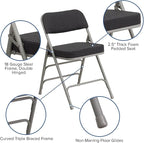 Flash Furniture HERCULES Series Premium Curved Triple Braced & Double Hinged - Image 7
