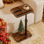 360° Swivel Sofa Side Table for Couch - Image 8