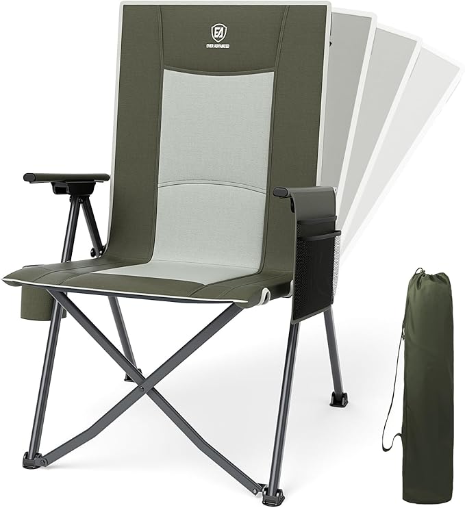 EVER ADVANCED Reclining Camping Chairs by EVERADVANCED