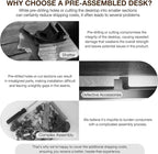 TEMI Small Computer Desk Folding Table - Image 5