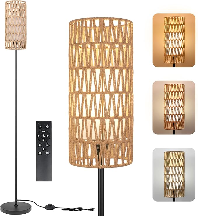 Ruiever Floor Lamp for Living Room, Farmhouse Floor lamp, Modern Standing lamp by Ruiever