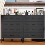 LCAOPC Black Metal 4 Drawer Dresser - Image 7