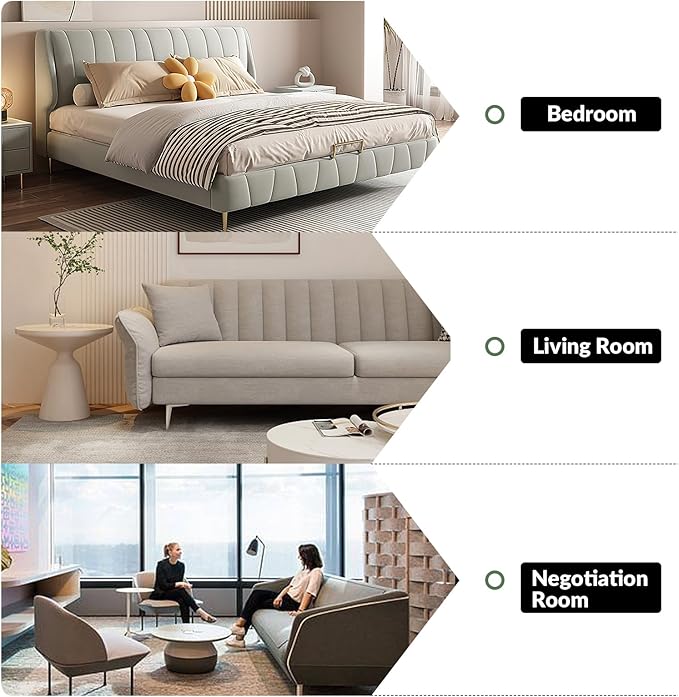 Classic 3-Seater Sofa with Premium Leather Upholstery, Stylish & Comfortable - Image 6