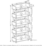 Furinno TURN-N-TUBE 4-Tier Display Shelf, Storage Shelves, Book Shelf, Open - Image 3