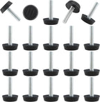 Zorfeter 30 Pcs Screw in Threaded Furniture Adjustable Levelers, M6 Leveling by Zorfeter